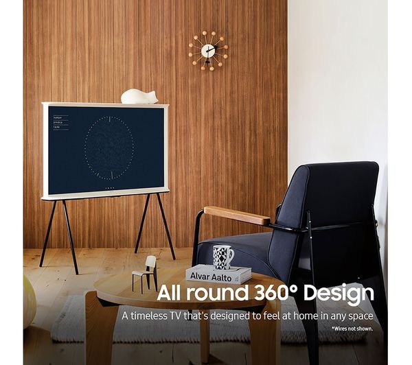 SAMSUNG The Serif QE55LS01BGUXXU 55" Smart 4K Ultra HD HDR QLED TV with Bixby & Amazon Alexa - Cloud White - Image 10