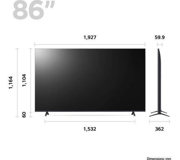 LG 86UR78006LB 86" Smart 4K Ultra HD HDR LED TV