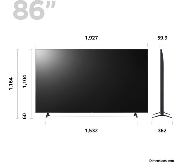 LG 86UR78006LB 86" Smart 4K Ultra HD HDR LED TV