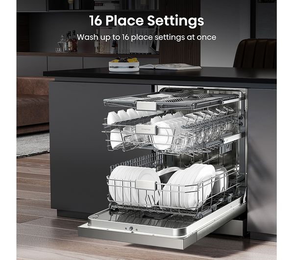 HISENSE HS643D60XUK Full-size Dishwasher - Stainless Steel