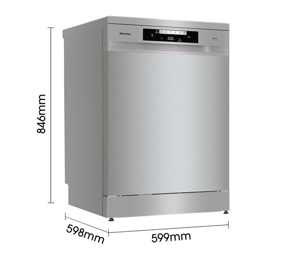 HISENSE HS643D60XUK Full-size Dishwasher - Stainless Steel