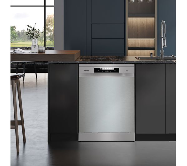 HISENSE HS643D60XUK Full-size Dishwasher - Stainless Steel