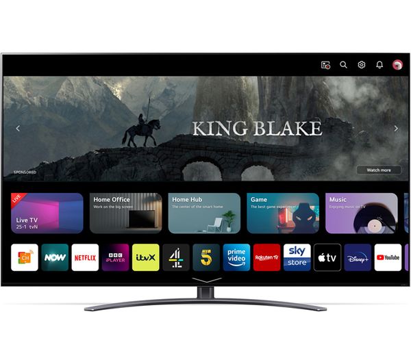 LG 75QNED916QE 75" Smart 4K Ultra HD HDR QNED TV with Google Assistant & Amazon Alexa