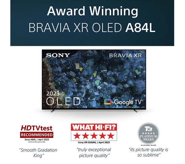 SONY BRAVIA XR-83A84LU 83" Smart 4K Ultra HD HDR OLED TV with Google TV & Assistant