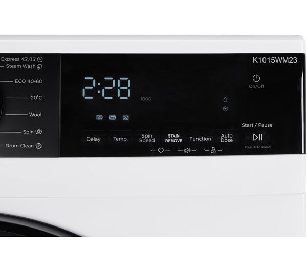 KENWOOD K1015WM23 10 kg 1500 Spin Washing Machine - White