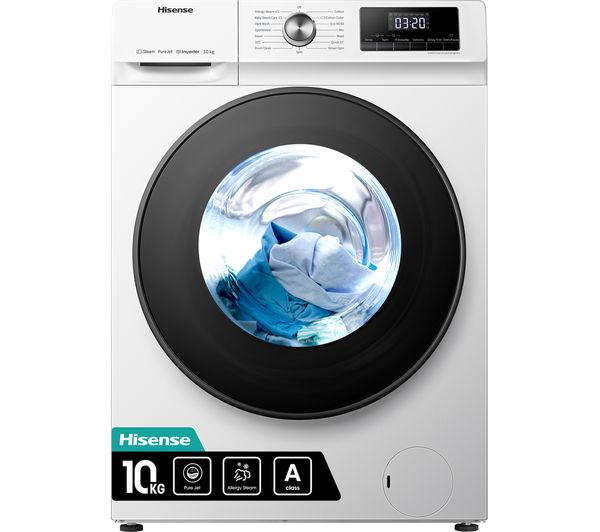 HISENSE 3 Series WFQA1014EVJM 10 kg 1400 rpm Washing Machine - White