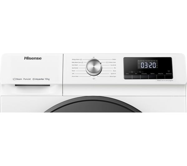 HISENSE 3 Series WFQA1014EVJM 10 kg 1400 rpm Washing Machine - White