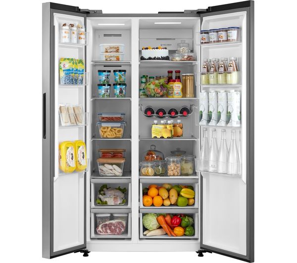 KENWOOD KSBSXC23 American-Style Fridge Freezer - Inox