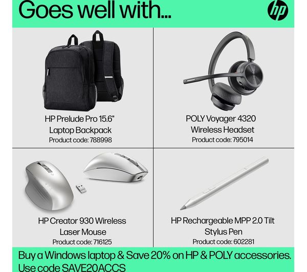 HP Spectre x360 14-ef2502na 13.5" 2 in 1 Laptop - Intel® Core™ i5 512 GB SSD Black