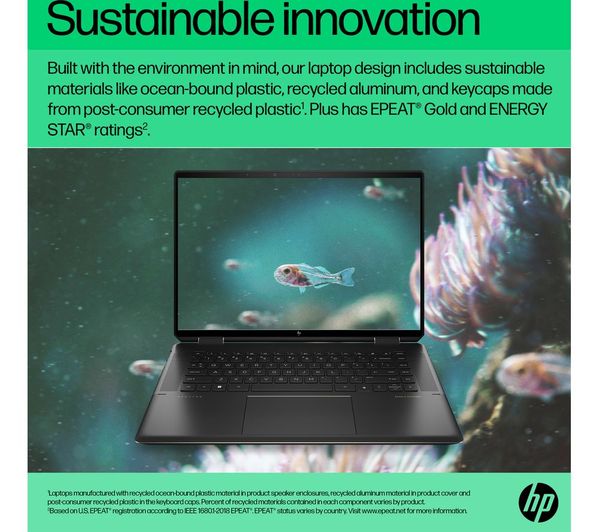 HP Spectre x360 14-ef2502na 13.5" 2 in 1 Laptop - Intel® Core™ i5 512 GB SSD Black