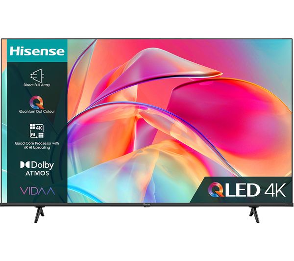 HISENSE 75E7KQTUK 75 Smart 4K Ultra HD HDR QLED TV with Amazon Alexa
