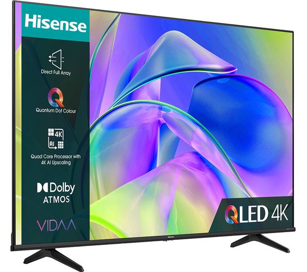 HISENSE 75E7KQTUK 75 Smart 4K Ultra HD HDR QLED TV with Amazon Alexa