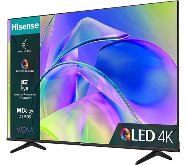 HISENSE 75E7KQTUK 75 Smart 4K Ultra HD HDR QLED TV with Amazon Alexa