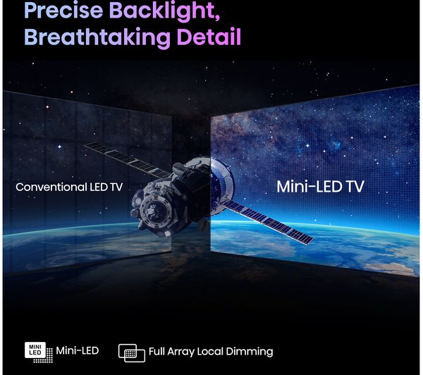 HISENSE 65U7KQTUK 65" Smart 4K Ultra HD HDR Mini-LED TV with Amazon Alexa