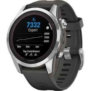 GARMIN Fenix 7S Pro Solar Smart Watch - Black & Silver  42 mm