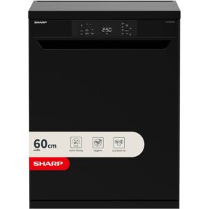 SHARP QW-NA1CF47EB-EN Full-size Dishwasher - Black