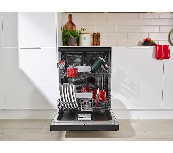 SHARP QW-NA1CF47EB-EN Full-size Dishwasher - Black