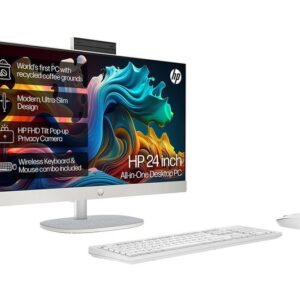 HP 24-cr0023na 23.8" All-in-One PC - AMD Ryzen 5  256 GB SSD  White