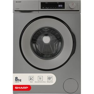 SHARP ES-NFB814BSNA-EN 8 kg 1400 rpm Washing Machine - Dark Silver