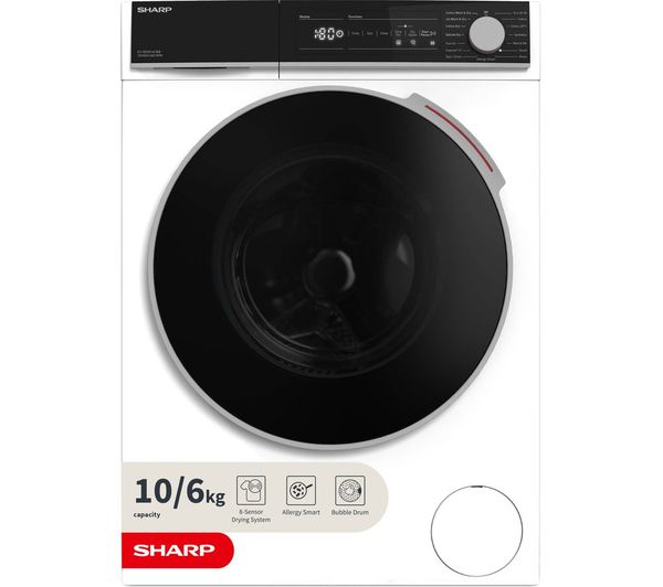 SHARP ES-NDH014CWB-EN 10 kg Washer Dryer - White