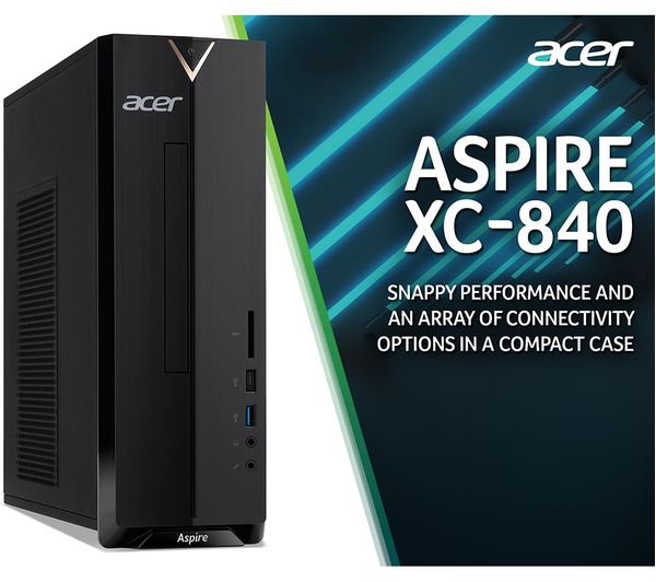 ACER Aspire XC-840 Desktop PC - Intel® Celeron® 256 GB SDD Black