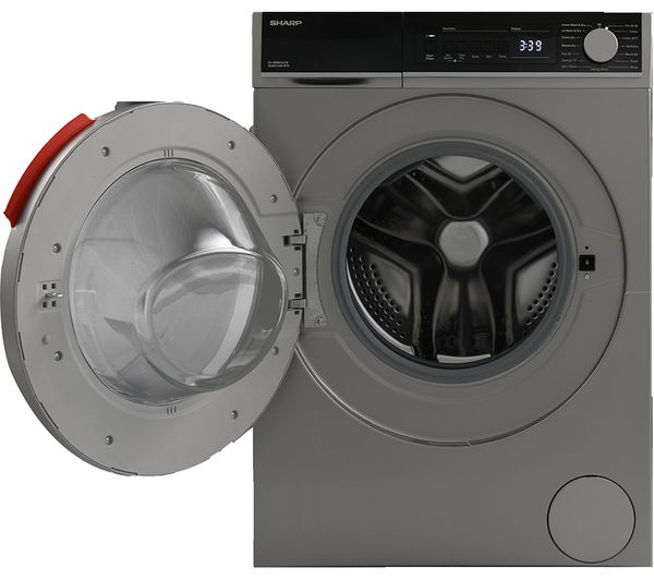SHARP ES-NDB814CAA-EN 8 kg Washer Dryer - Dark Inox
