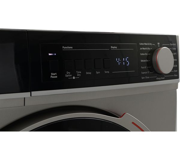 SHARP ES-NDB814CAA-EN 8 kg Washer Dryer - Dark Inox