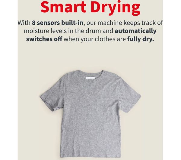 SHARP ES-NDB814CAA-EN 8 kg Washer Dryer - Dark Inox