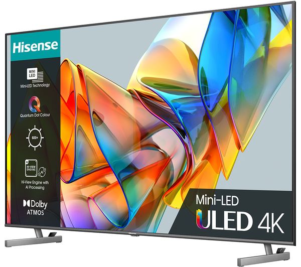 HISENSE 65U6KQTUK 65" Smart 4K Ultra HD HDR Mini-LED TV with Amazon Alexa