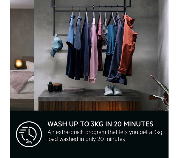 AEG 7000 Series ProSteam LFR73964B 9 kg 1600 Spin Washing Machine - White