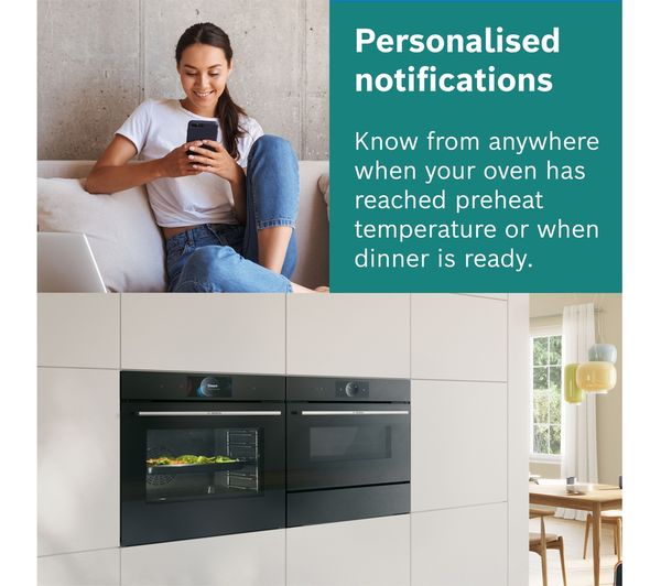 BOSCH Series 8 HBG7784B1 Electric Pyrolytic Smart Oven - Black