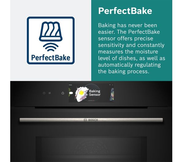 BOSCH Series 8 HBG7784B1 Electric Pyrolytic Smart Oven - Black