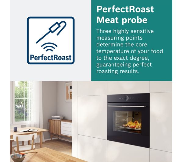 BOSCH Series 8 HBG7784B1 Electric Pyrolytic Smart Oven - Black