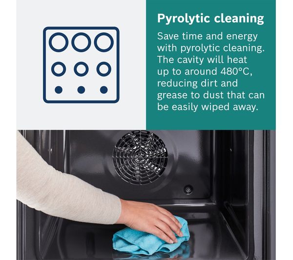 BOSCH Series 8 HBG7784B1 Electric Pyrolytic Smart Oven - Black