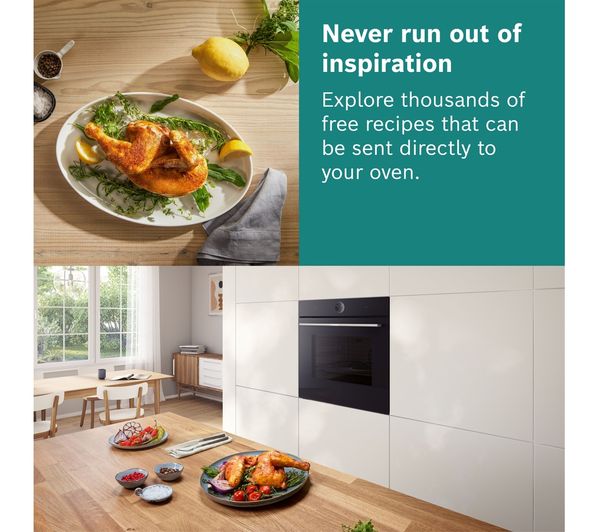 BOSCH Series 8 HBG7784B1 Electric Pyrolytic Smart Oven - Black