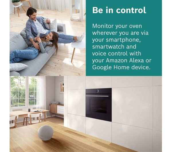 BOSCH Series 8 HBG7784B1 Electric Pyrolytic Smart Oven - Black