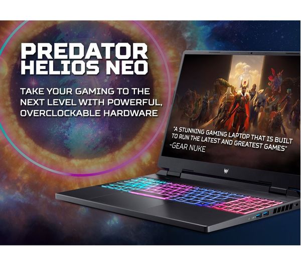 ACER Predator Helios Neo 16" Gaming Laptop - Intel® Core™ i9 RTX 4070 1 TB SSD
