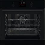 AEG SteamBake BPK355061B Electric Pyrolytic Oven - Black