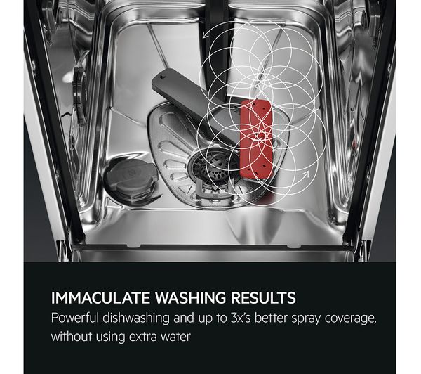 AEG Series 8000 SprayZone FSE84607P Fully Size Intergrated Dishwasher