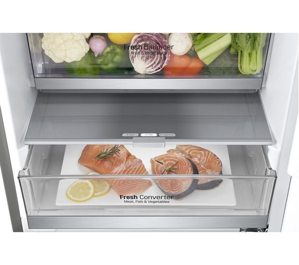 LG NatureFRESH GBB92STACP1 Smart 70 30 Fridge Freezer - Silver