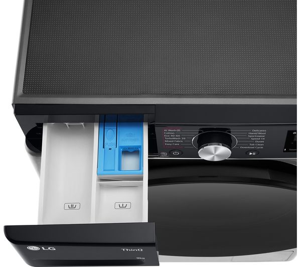 LG TurboWash 360 F2Y709BBTN1 WiFi-enabled 9 kg 1200 Spin Washing Machine - Platinum Black - Image 8