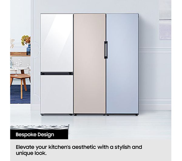 SAMSUNG Bespoke SpaceMax RB34C6B2E41 EU Smart 70 30 Fridge Freezer - Glam Navy - Image 11