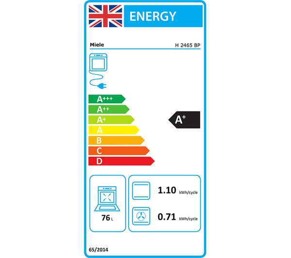 MIELE H2465BP Electric Smart Oven - Obsidian Black