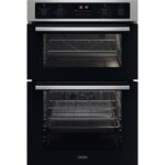 ZANUSSI ZKCNA7XN Electric Double Oven - Stainless Steel & Black