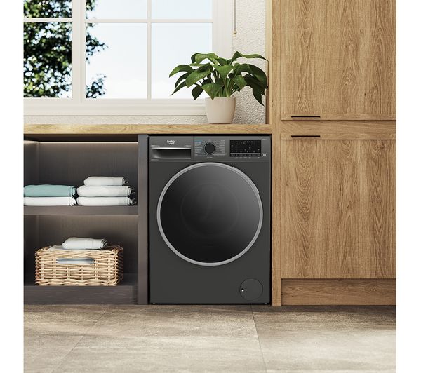 BEKO B5D58544UG Bluetooth 8 kg Washer Dryer - Graphite