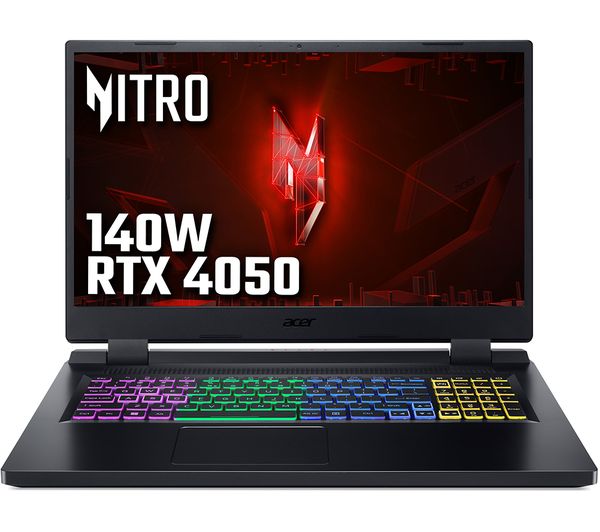 ACER Nitro 5 AN517-55-74P6 17.3" Gaming Laptop - Intel® Core™ i7 RTX 4050 1 TB SSD