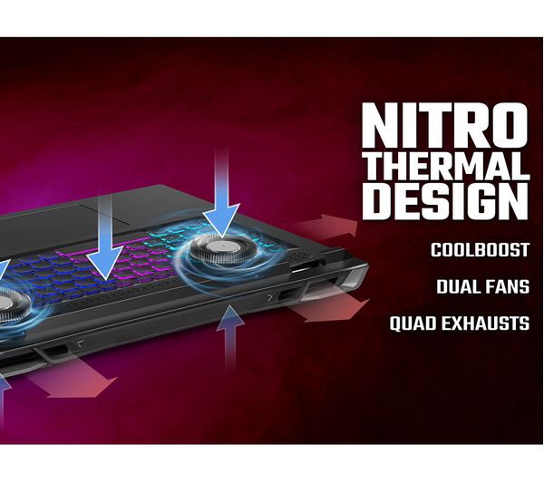 ACER Nitro 5 AN517-55-74P6 17.3" Gaming Laptop - Intel® Core™ i7 RTX 4050 1 TB SSD