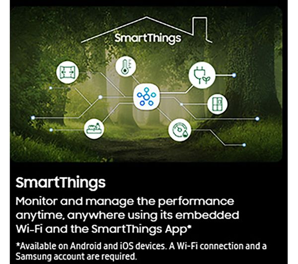 SAMSUNG Bespoke SpaceMax RB38C7B5CB1 EU 70 30 Smart Fridge Freezer - Black