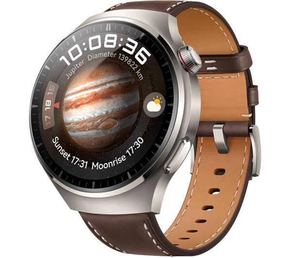HUAWEI Watch 4 Pro - Brown Leather Strap
