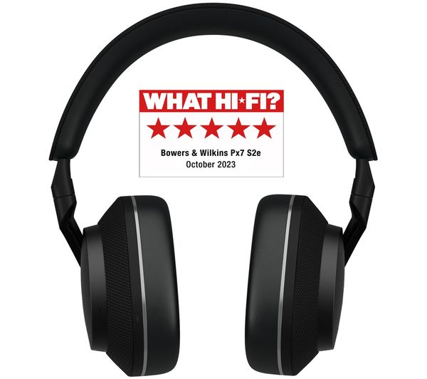 BOWERS&WILKINS Px7 S2e Wireless Bluetooth Noise-Cancelling Headphones - Black
